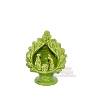 Natività a pigna h 12 verde foglia - Bomboniera