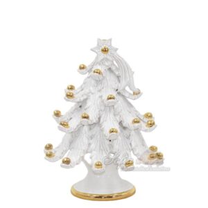 Albero di natale 2°M h 20 white/gold