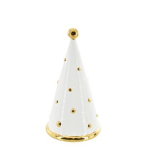 Albero cono 2°M h 20 white/gold