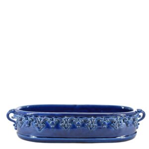 Cassetta ovale bassa 35x8 plastico sofia blu intenso