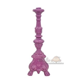 Candelabro barocco h 42.5 glicine