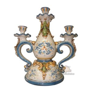 Candelabro 3 fuochi h 28 plastico sofia tricolore