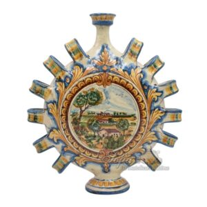 Fiasca a ciambella dieci manici 42x45 c/paesaggio