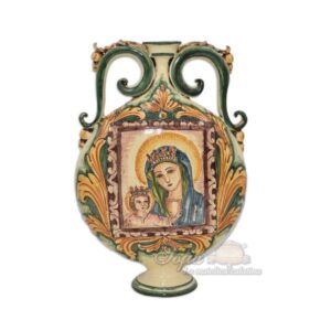 Fiasca a ciambella 23x32 madonna c/gesù