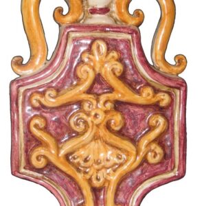 Fiasca esagono scaldamani 10x14 arancio/bordeaux