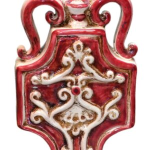 Fiasca esagono scaldamani 10x14 avorio/bordeaux