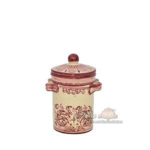 Barattolo 1° M h 12 s. d'arte mono bordeaux