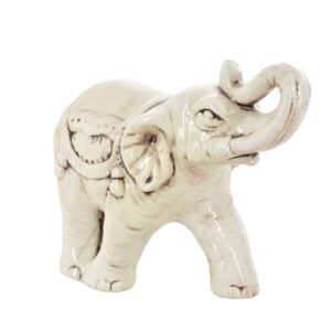 Elefante medio 17x16 madreperla antichizzato