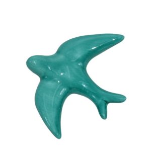 Rondine liscia 12x10 verde smeraldo - Bomboniera
