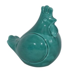 Gallina grande h 16 verde smeraldo