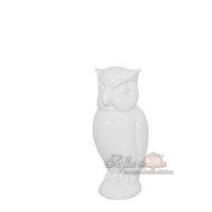 Gufo anacleto h 20 white line