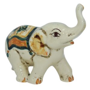 Elefante piccolo 13x12 s. arte verde/arancio - Bomboniera