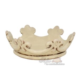 Corona svuota tasche piccola d. 20 cm linea avorio - Bomboniera