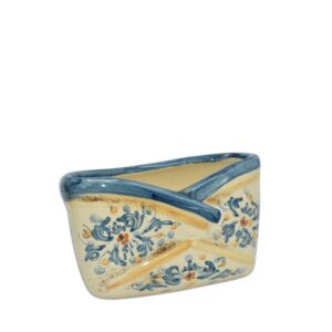 Portabiglietti 9x6 s. d'arte blu/arancio - Bomboniera