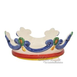 Corona svuota tasche piccola d. 20 cm white & color/oro - Bomboniera